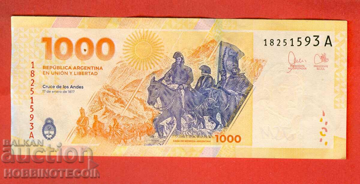АРЖЕНТИНА ARGENTINA 1 000    1000 Песо issue 2023 буква А