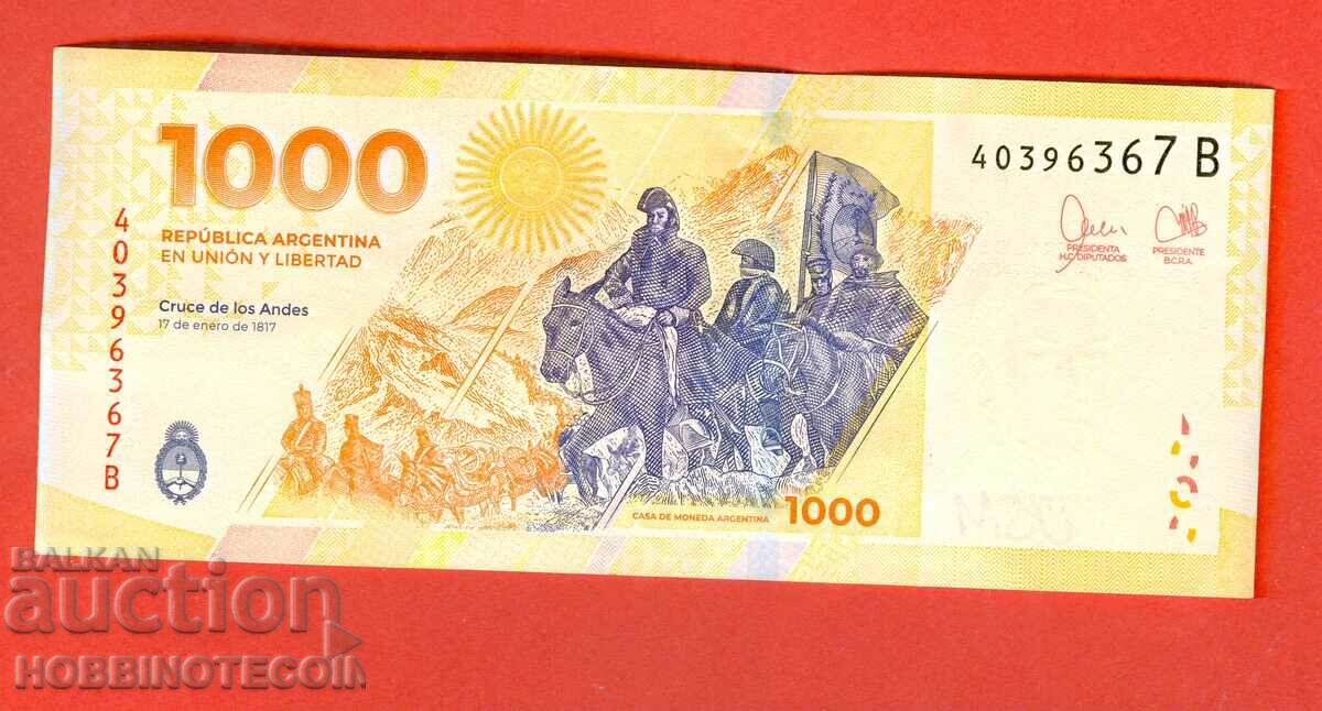 АРЖЕНТИНА ARGENTINA 1 000    1000 Песо issue 2023 буква B