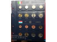 Set of 2 sets 2005 of 8 euro coins - Italy and Luxembourg