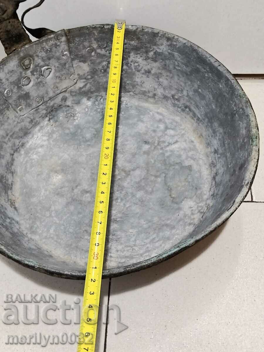 Δημοπρασία Παλαιό χάλκινο ταψί ΜΕΓΑΛΟ χάλκινο, δίσκος, χάλκινο δοχείο