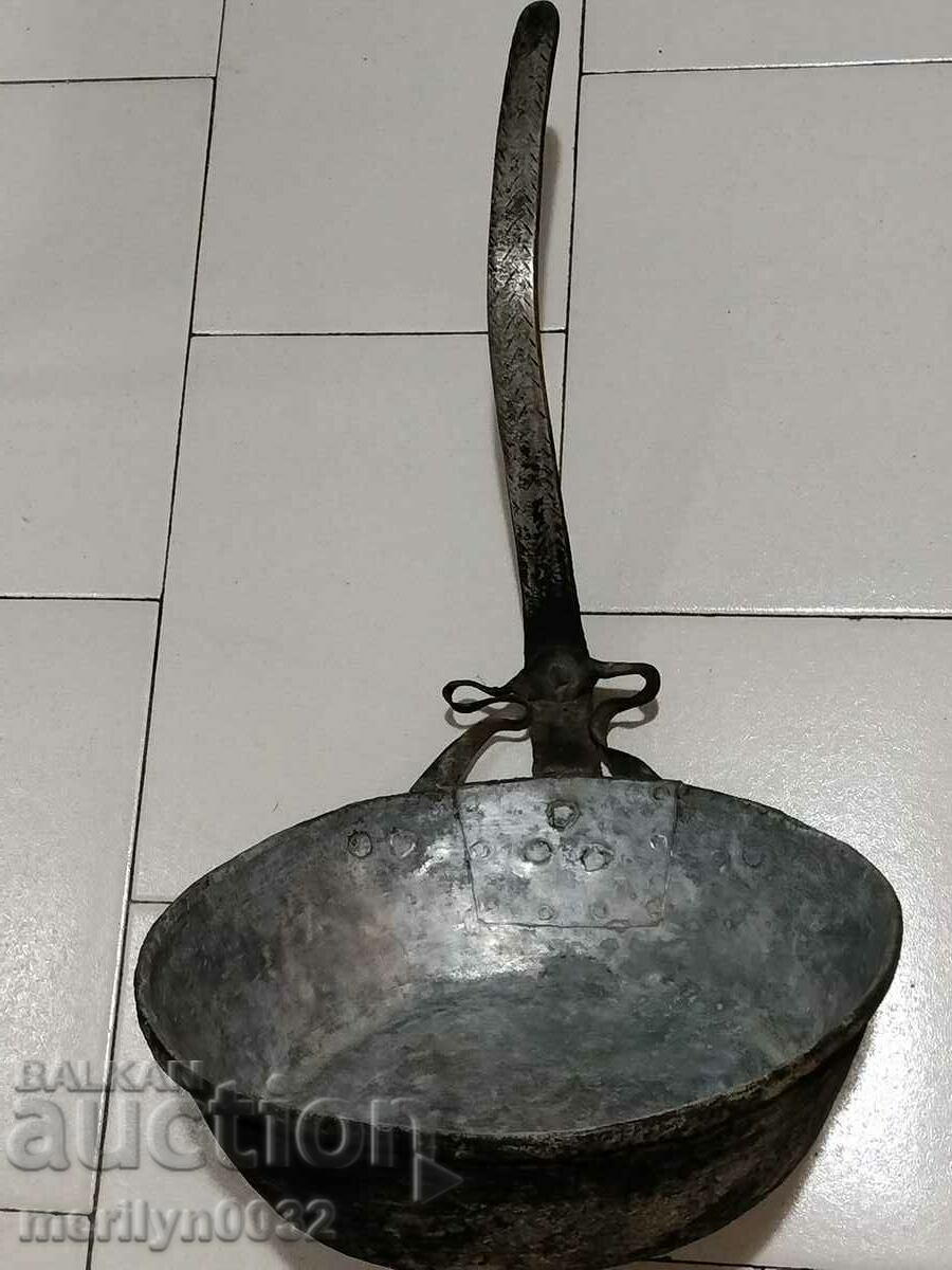 Παλαιό χάλκινο ταψί ΜΕΓΑΛΟ χάλκινο, δίσκος, χάλκινο δοχείο - 6