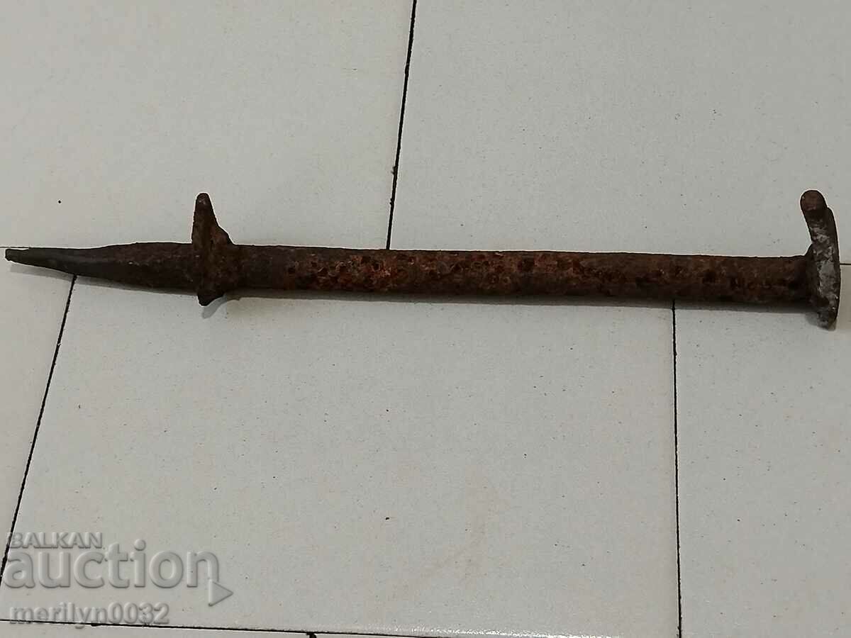 Old coppersmith's anvil for hammering copper - 6