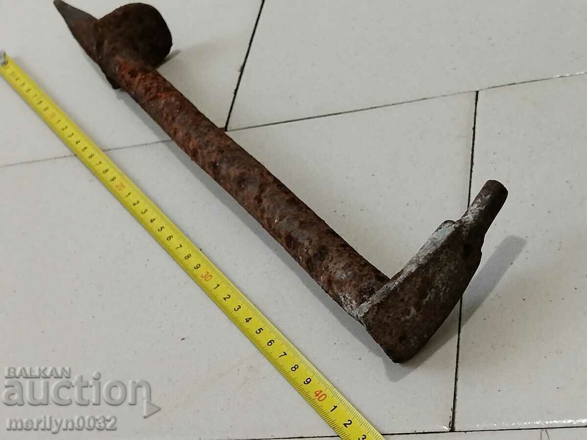 Old coppersmith's anvil for hammering copper