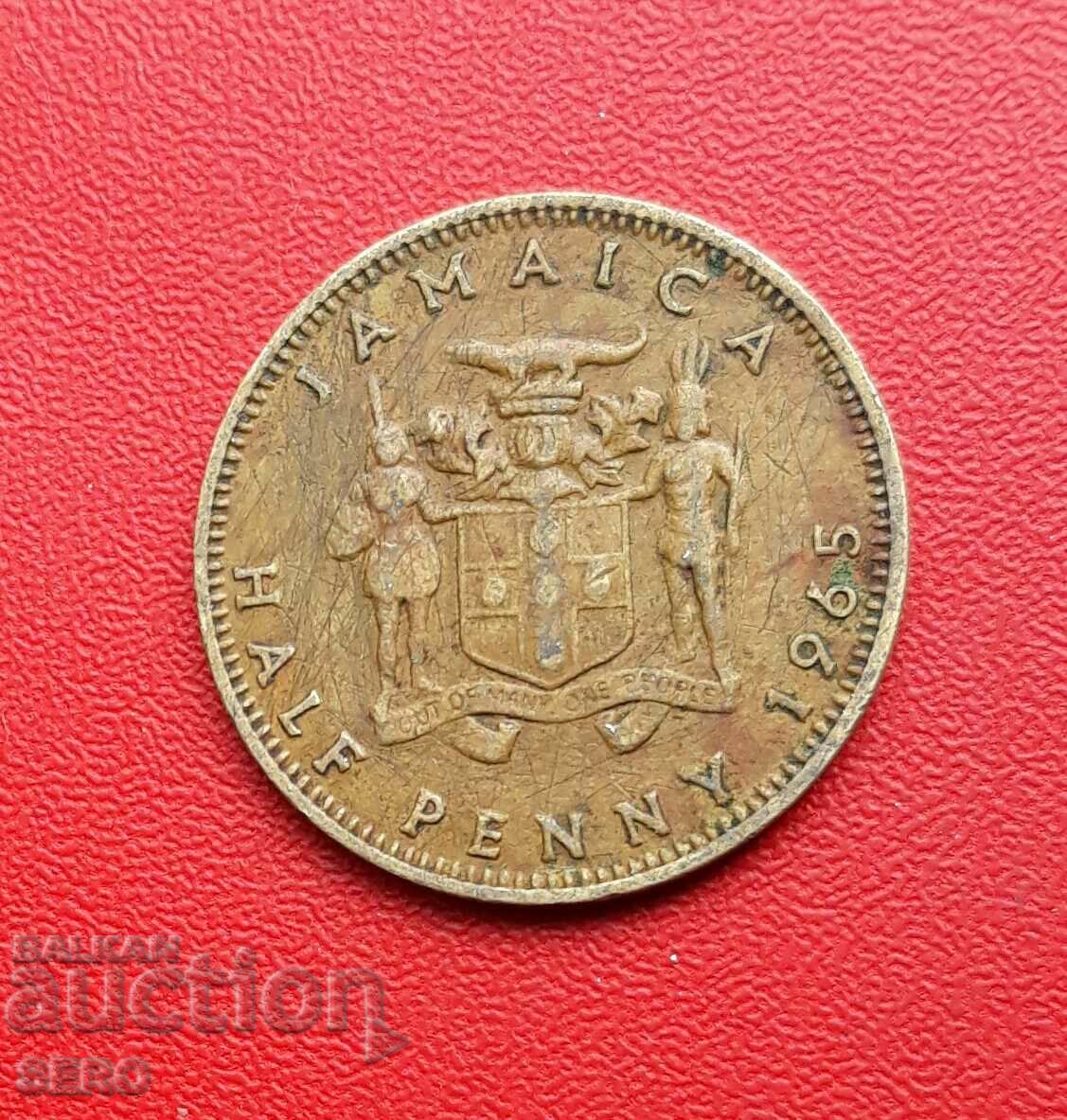 Insula Jamaica - 1/2 penny 1965