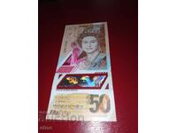 EAST CARIBBEAN 50 $ issue 2019 NEW UNC POLYMER