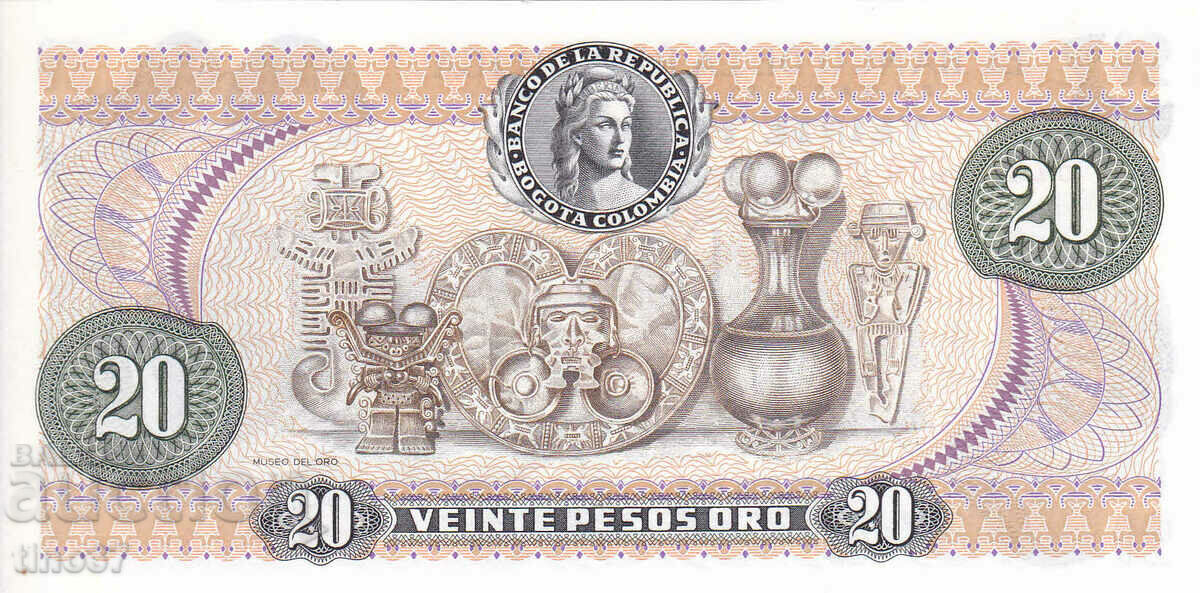 Auction tino37- COLOMBIA - 20 PESOS ORO - 1983 - UNC Auction tino37- COLOMBIA - 20 PESOS ORO - 1983 - UNC