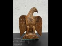 Old wooden eagle / coat of arms. #5732