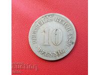 Γερμανία-10 Pfennig 1889 G-Karlsruhe