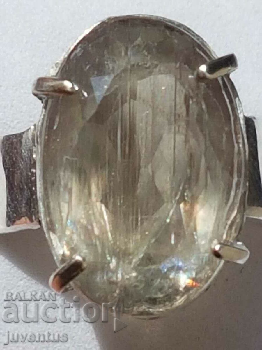 INEL ARGINT CU SULTANIT (TURCIA) 9,85 ct. CERTIFICAT