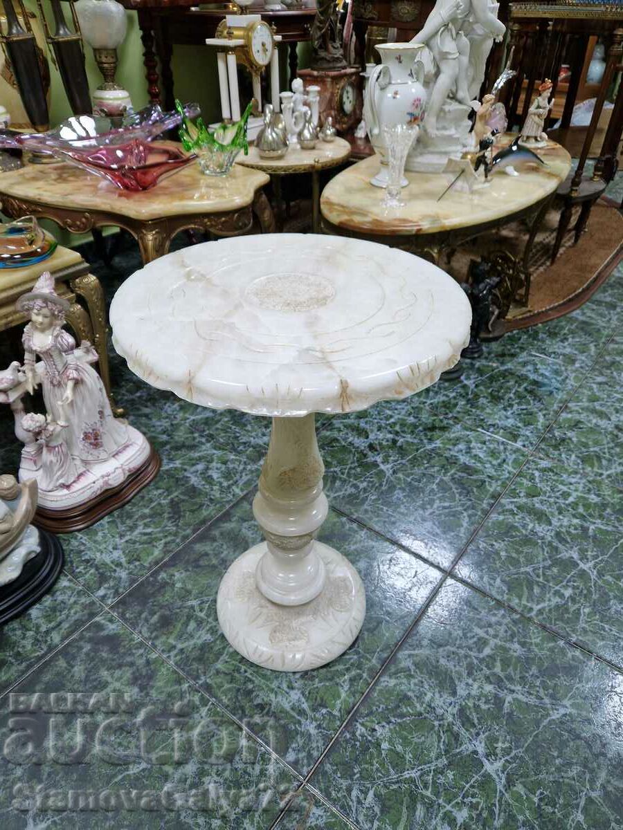 A wonderful antique Belgian marble coffee table