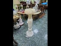 A lovely Belgian marble light column