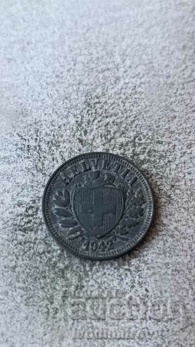 Switzerland 2 Rapen 1942 with price 4.45 BGN | € 2.28