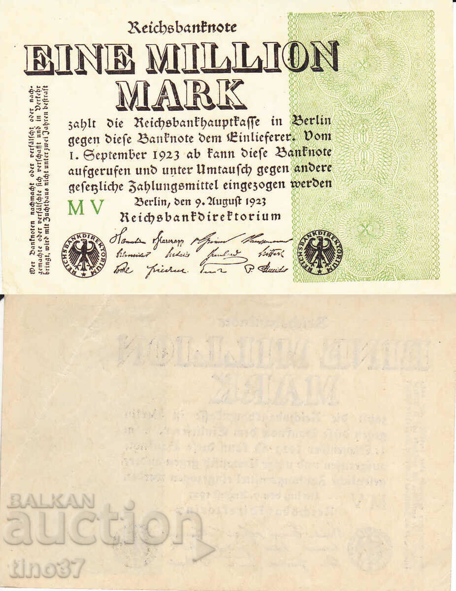 tino37- ГЕРМАНИЯ - 1000000 МАРКИ - 1923г- VF