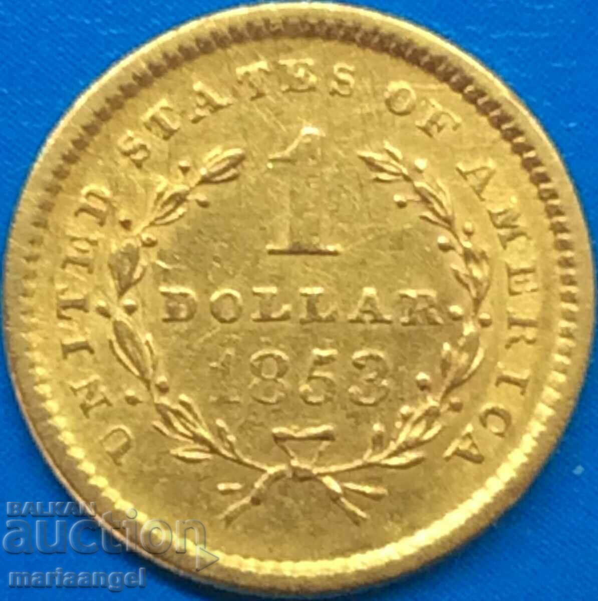 Liberty Gold 1 $ 1853 - ΣΠΑΝΙΟ