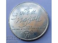 50 гулдена сребро Нидерландия 1984 - сребърна монета #7