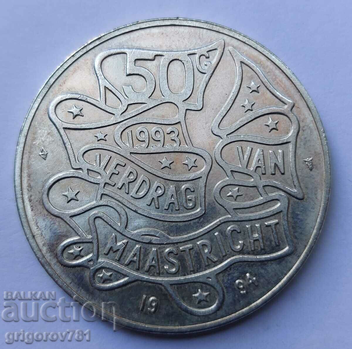 50 Guilder Silver Netherlands 1993 - Ασημένιο νόμισμα #8