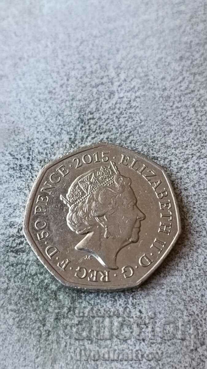 Great Britain 50 pence 2015 with price 7.45 BGN | € 3.81 Great Britain 50 pence 2015 with price 7.45 BGN | € 3.81