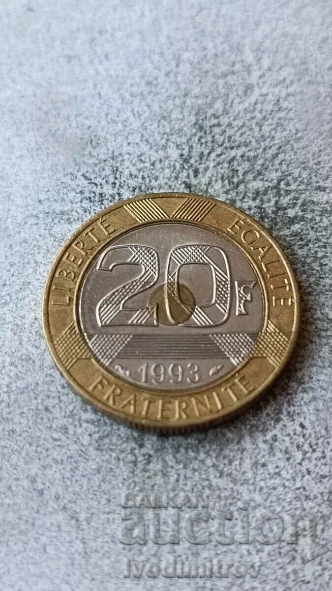 France 20 francs 1993