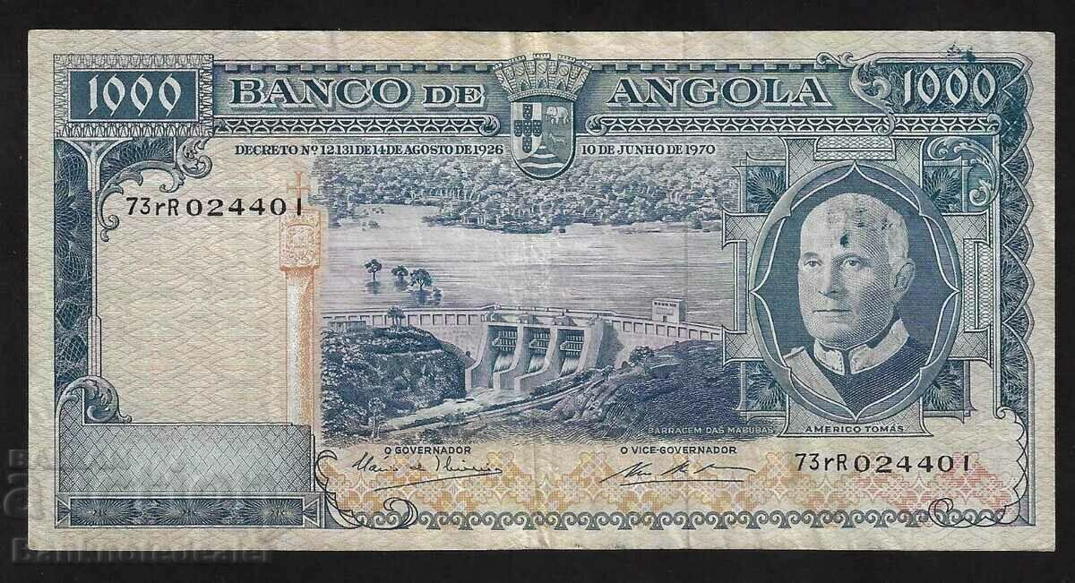 Angola 1000 Escudo 1970 Pick 98 Ref 4401