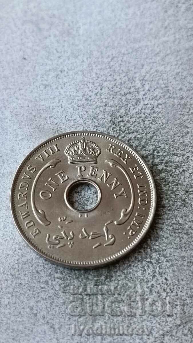 British West Africa 1 penny 1936