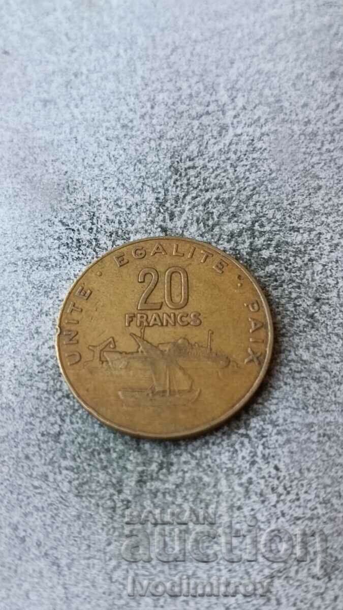Djibouti 20 francs 2007