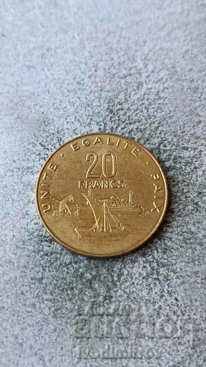 Djibouti 20 francs 2010