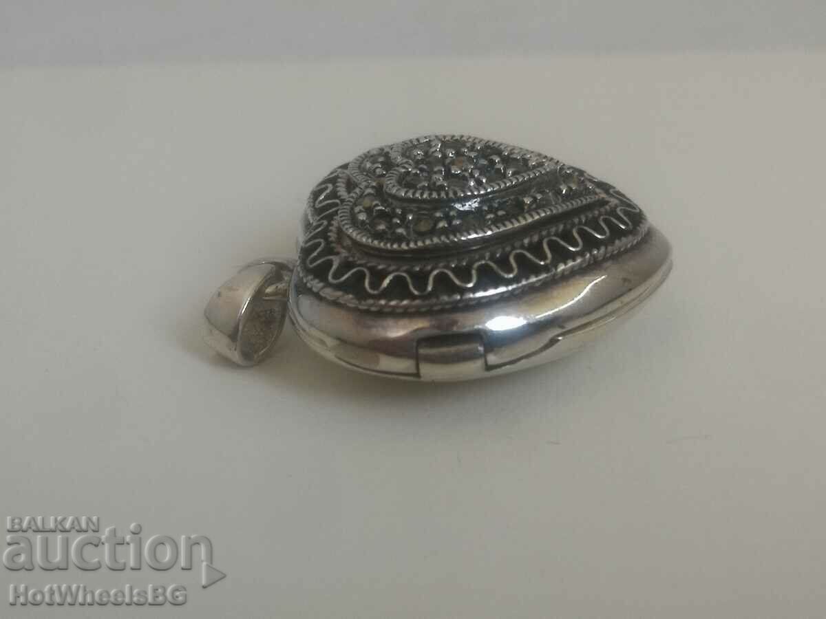 Auction Silver heart pendant - Silver Sterling 925 Auction Silver heart pendant - Silver Sterling 925