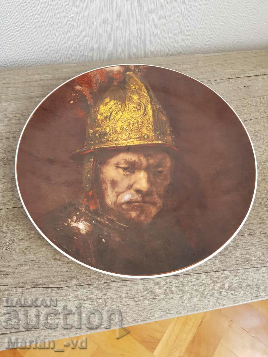 Porcelain wall plate Rembrandt "The Man with a Golden Helmet with price 50.00 BGN | € 25.56 Porcelain wall plate Rembrandt "The Man with a Golden Helmet with price 50.00 BGN | € 25.56