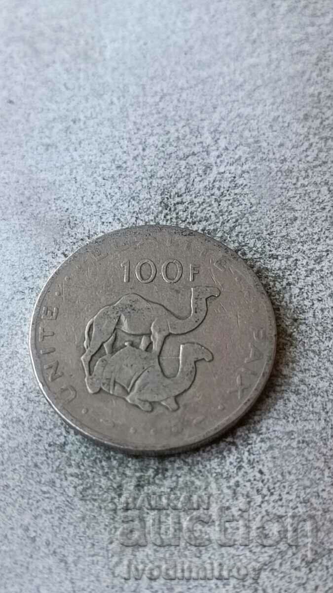 Τζιμπουτί 100 φράγκα 1977