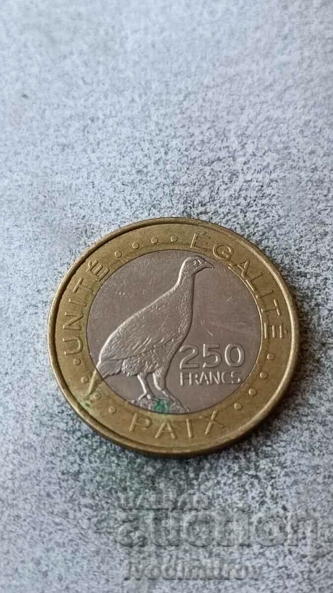 Djibouti 250 de franci 2012