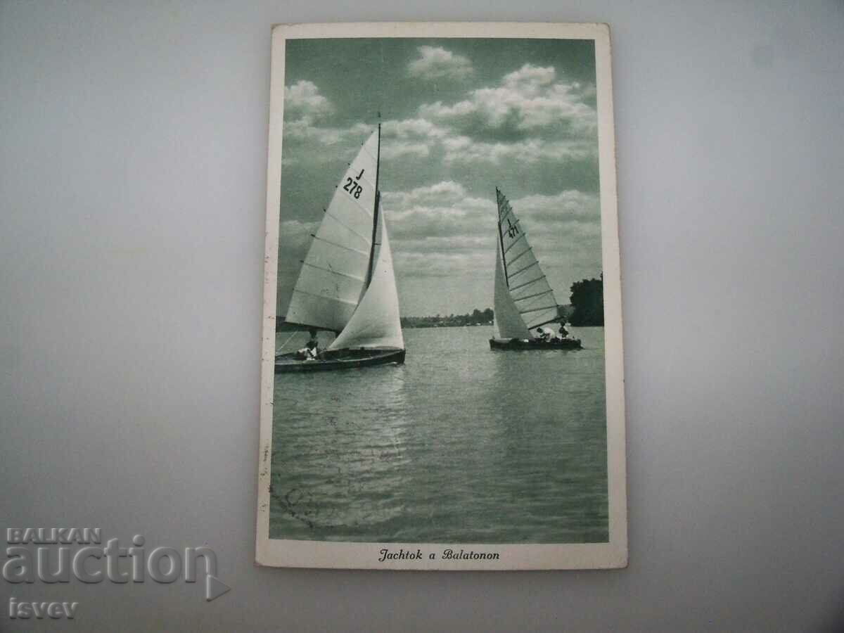 Old postcard from Lake Balaton 1937. with price 10.00 BGN | € 5.11 Old postcard from Lake Balaton 1937. with price 10.00 BGN | € 5.11