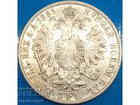 Austria 1 Florin 1881 Franz Joseph Patină de aur