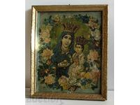 19TH CENTURY LARGE RELIGIOUS CHURCH LITHOGRAPH JESUS VIRGIN MA