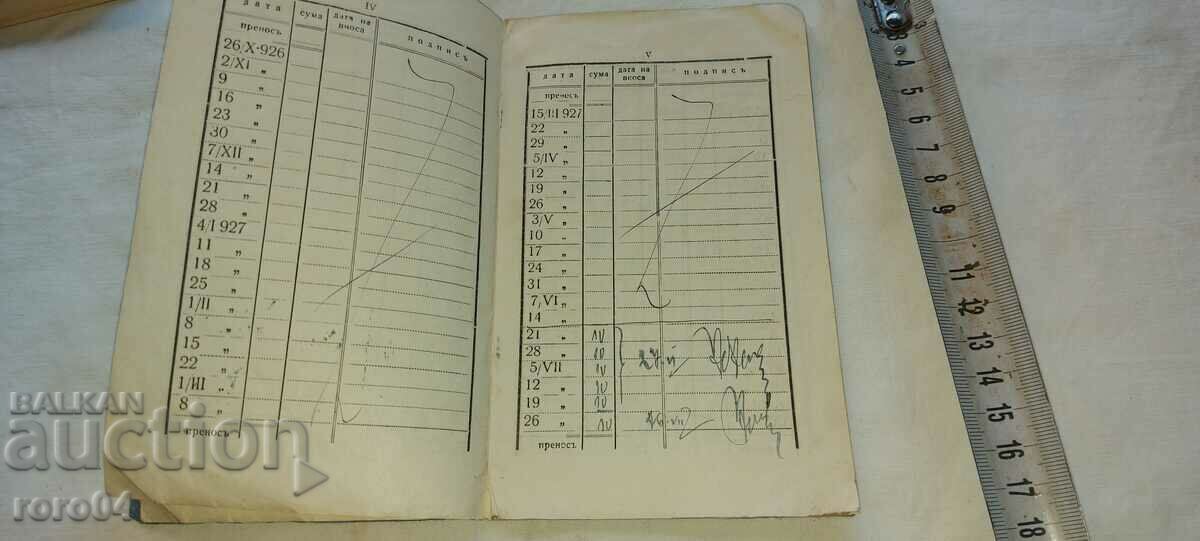 MEMBER BOOK - SP BANK - 1925 - 5 MEMBER BOOK - SP BANK - 1925 - 5