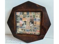 PORTRAIT PHOTO ROYAL STAMPS SOLID WOOD FRAME