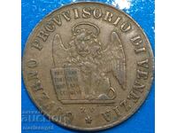 1 centesimo 1849 Ιταλία Βενετία - σπάνια ονομασία "One"