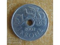 1 coroană 2002 - Norvegia