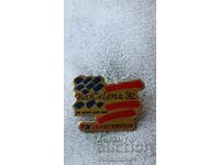 Barcelona '92 USA Wrestling Olympics Badge