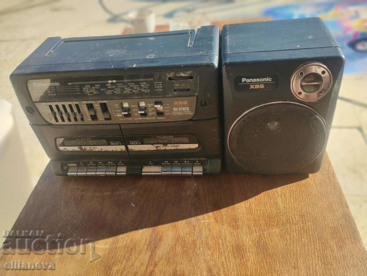 Δημοπρασία Το ραδιοκασετόφωνο Panasonic λειτουργεί μονή στήλη Δημοπρασία Το ραδιοκασετόφωνο Panasonic λειτουργεί μονή στήλη