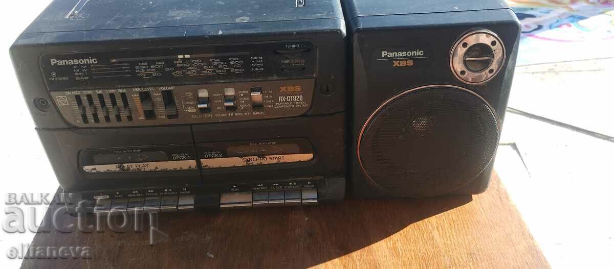 Panasonic radiocassette player works single column