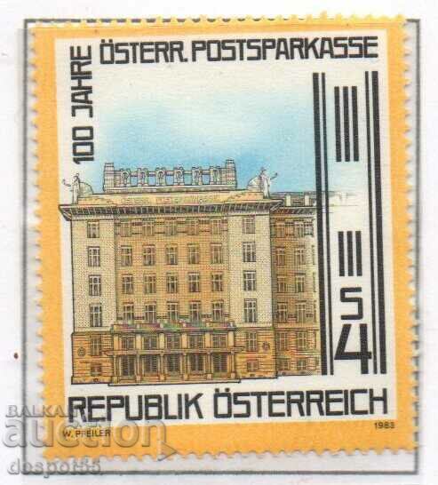 1983. Austria. 100 years of the Austrian Post Bank.