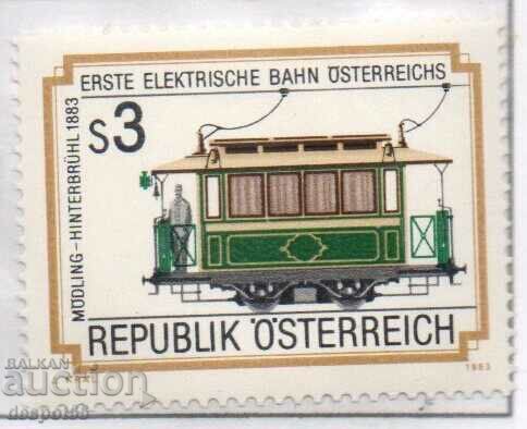 1983. Αυστρία. Ο πρώτος ηλεκτρικός σιδηρόδρομος της Αυστρίας.
