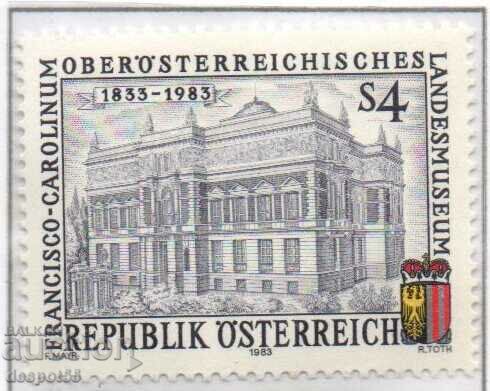 1983 Austria. 150 years of the Museum of the Province of Upper Austria.
