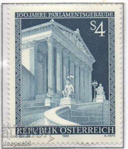 1983. Austria. 100 de ani de la clădirea Parlamentului.