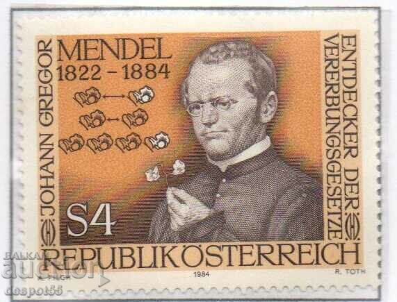 1984. Austria. 100 years since the death of Johann Gregor Mendel.