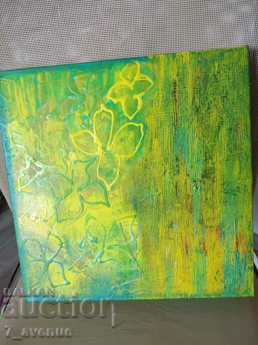 Author's painting - acrylic paints / canvas, "Spring" 29.07.24 with price 89.00 BGN | € 45.50 Author's painting - acrylic paints / canvas, "Spring" 29.07.24 with price 89.00 BGN | € 45.50
