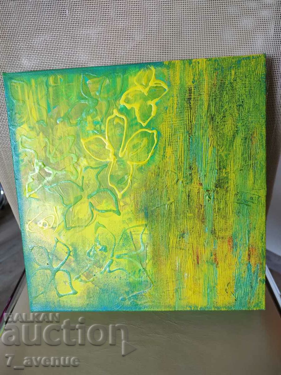 Author's painting - acrylic paints / canvas, "Spring" 29.07.24