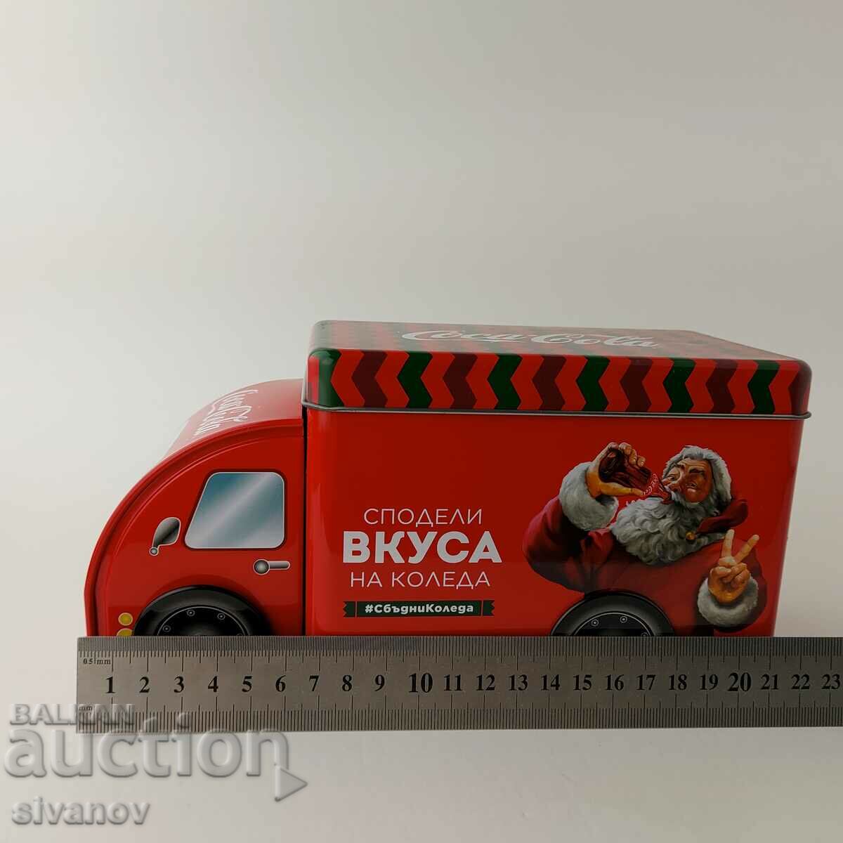 Coca Cola Christmas Truck Metal Box #5607 - 5 Coca Cola Christmas Truck Metal Box #5607 - 5