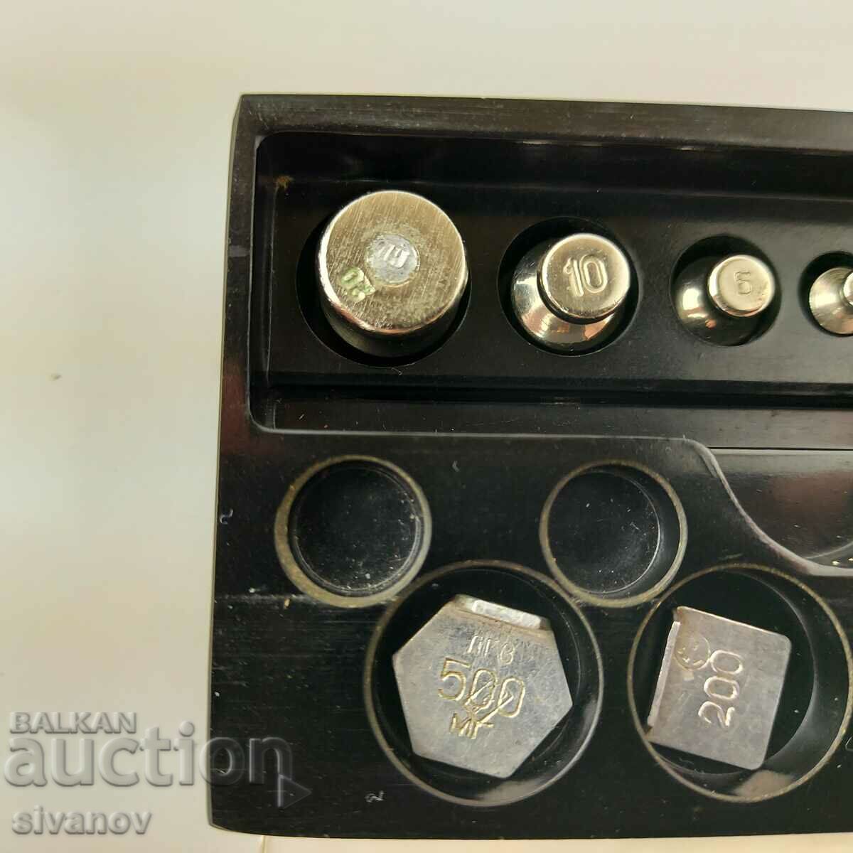 Set of gram weights for pharmacy scales 100mg-20g#5608 with price 19.99 BGN | € 10.22 Set of gram weights for pharmacy scales 100mg-20g#5608 with price 19.99 BGN | € 10.22