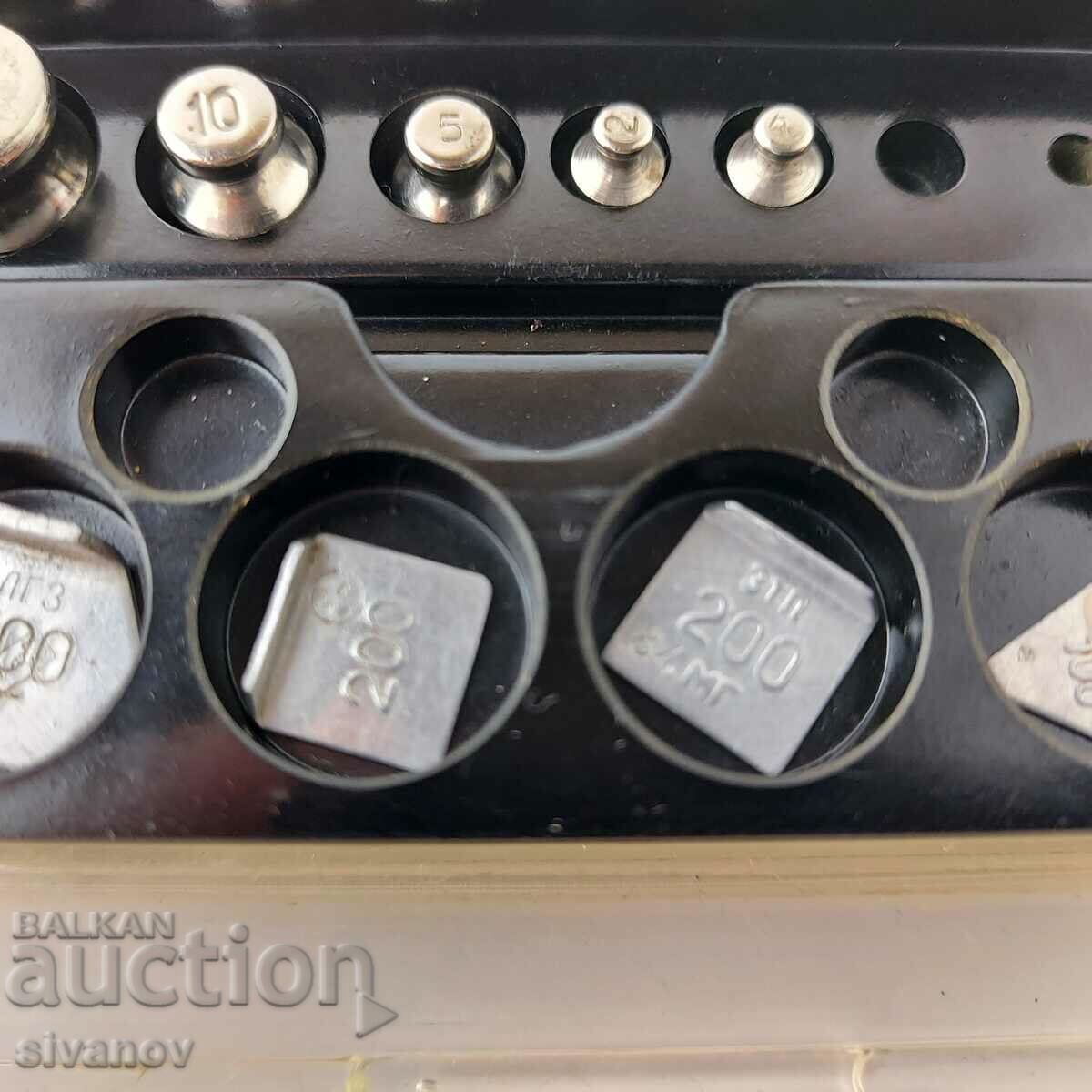 Auction Set of gram weights for pharmacy scales 100mg-20g#5608 Auction Set of gram weights for pharmacy scales 100mg-20g#5608